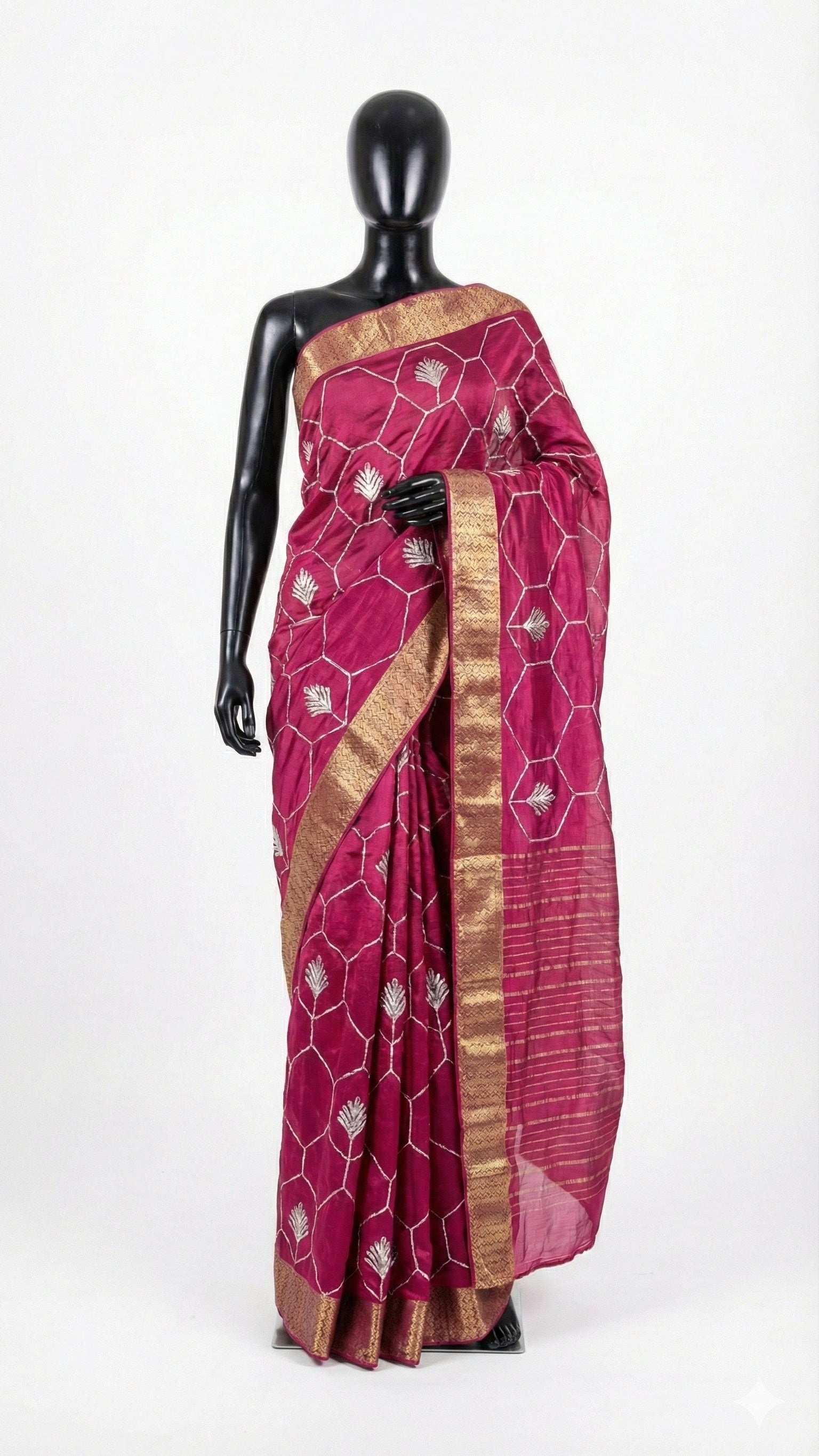 Silk Saree with Gold Zari Work
