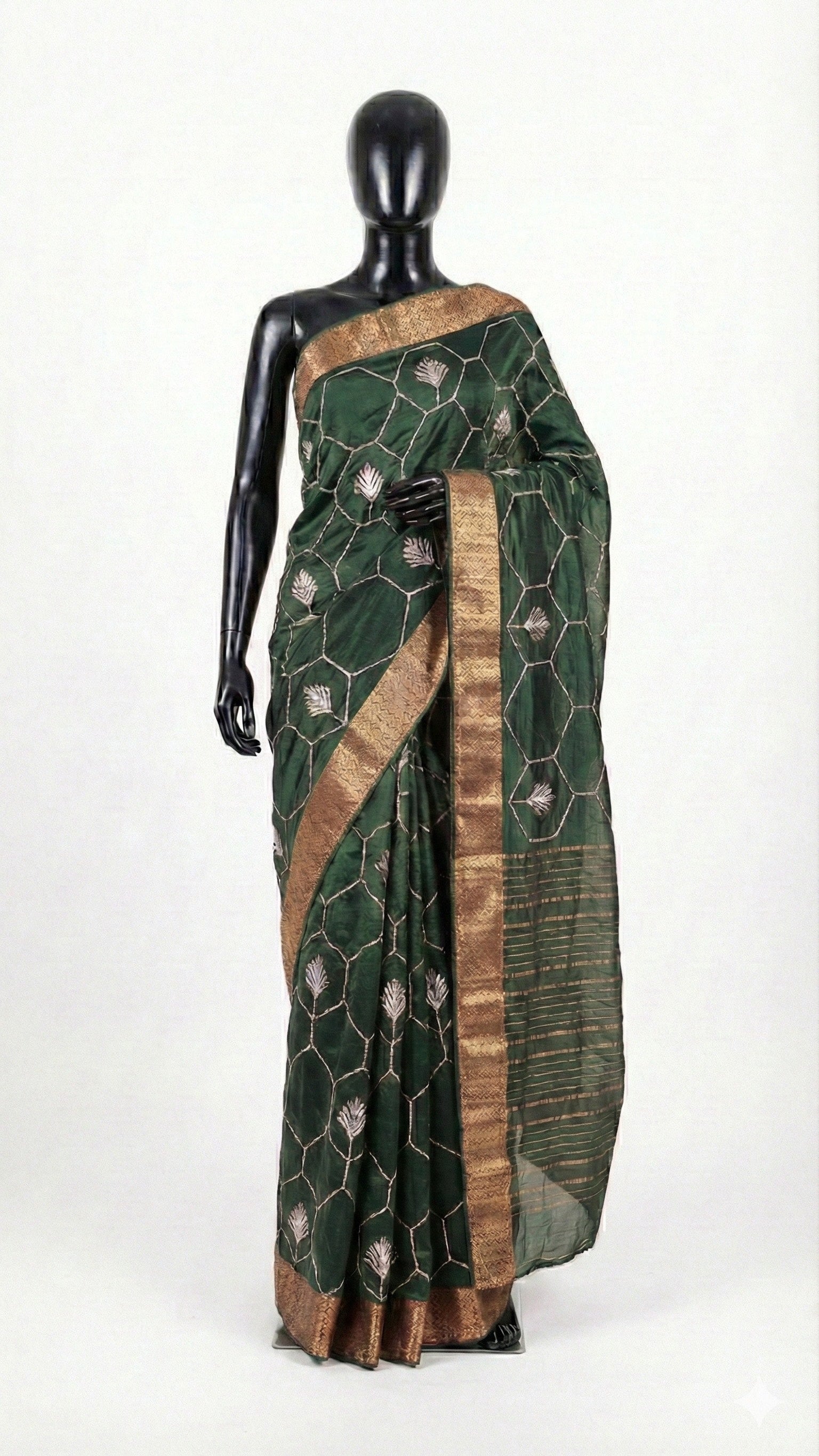 Silk Saree with Gold Zari Work